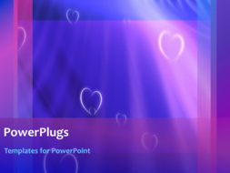 PowerPoint Template - Falling hearts background